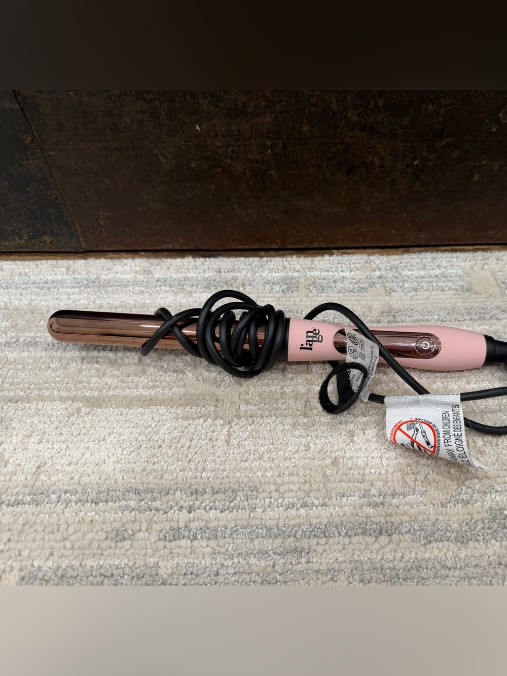 Lange Curling Wand -  Ceramic Curling Iron with Rose Gold Barrel